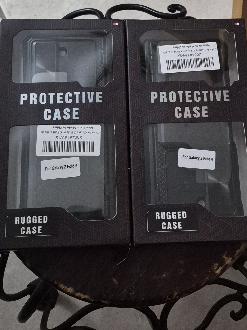 Protective Rugged Case for Galaxy Z Fold 6 - Black